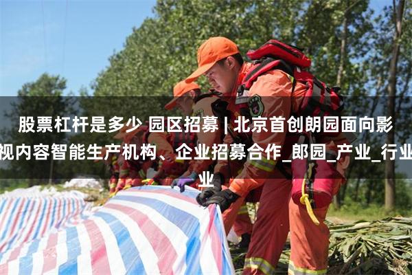 股票杠杆是多少 园区招募 | 北京首创朗园面向影视内容智能生产机构、企业招募合作_郎园_产业_行业