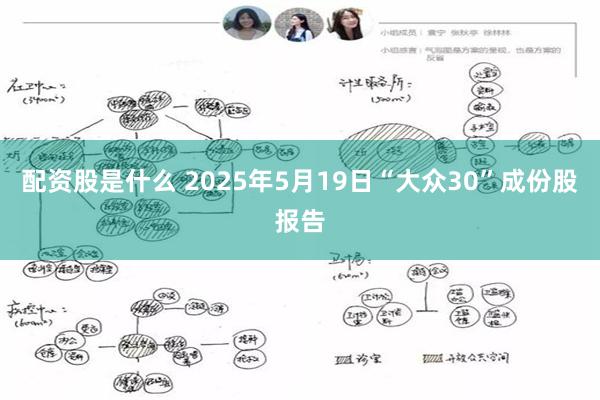 配资股是什么 2025年5月19日“大众30”成份股报告