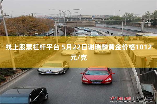 线上股票杠杆平台 5月22日谢瑞麟黄金价格1012元/克