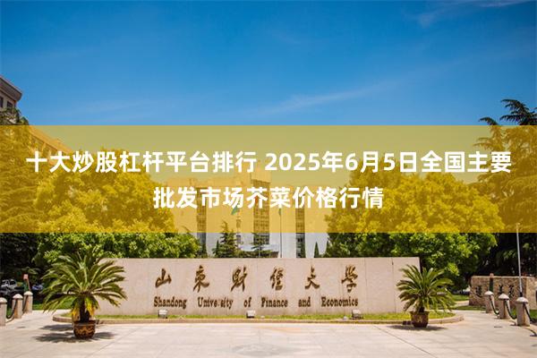 十大炒股杠杆平台排行 2025年6月5日全国主要批发市场芥菜价格行情